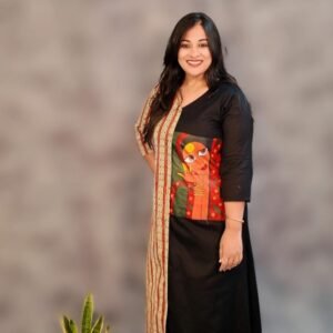 Cotton Hand-painted dress_Lady