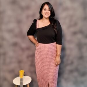 Black Peach Party dress