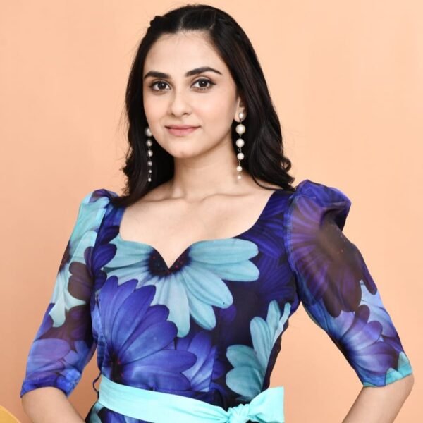 Floral Elegance Organza Dress