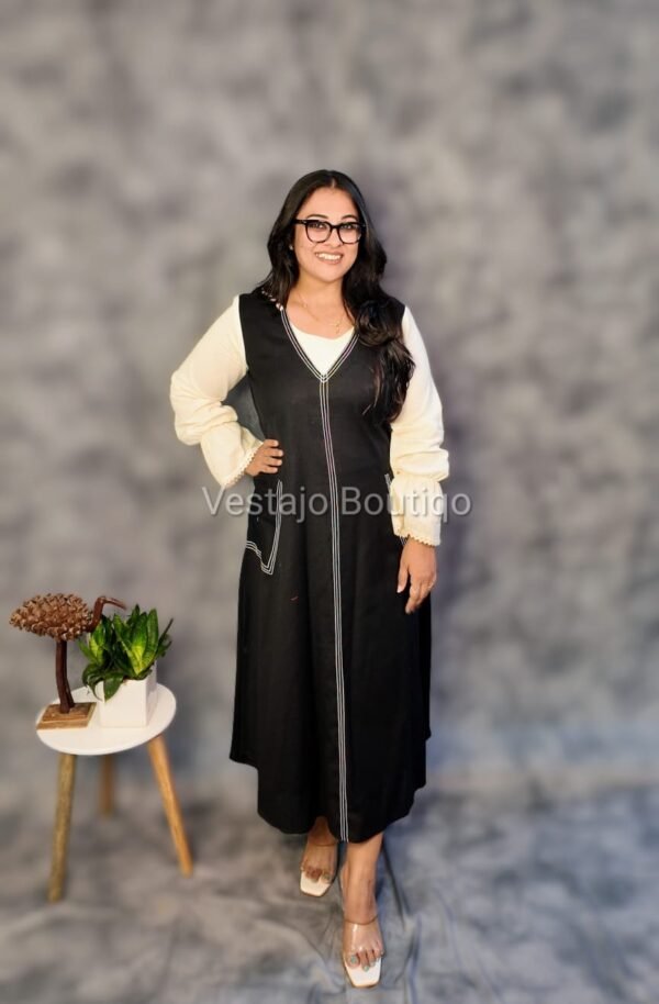 Classic Noir Pinafore Set - Image 3