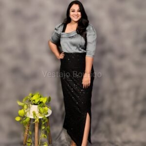 Midnight Elegance Sequin Gown