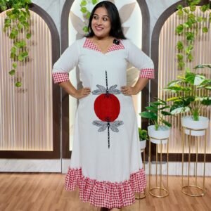 Scarlet Bloom Cotton Dress