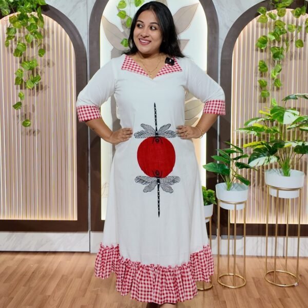 Scarlet Bloom Cotton Dress